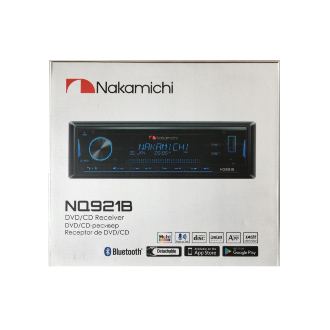 Nakamichi NQ921B Single Din Digital Media Receiver CD DVD Receiver Bluetooth USB Radio