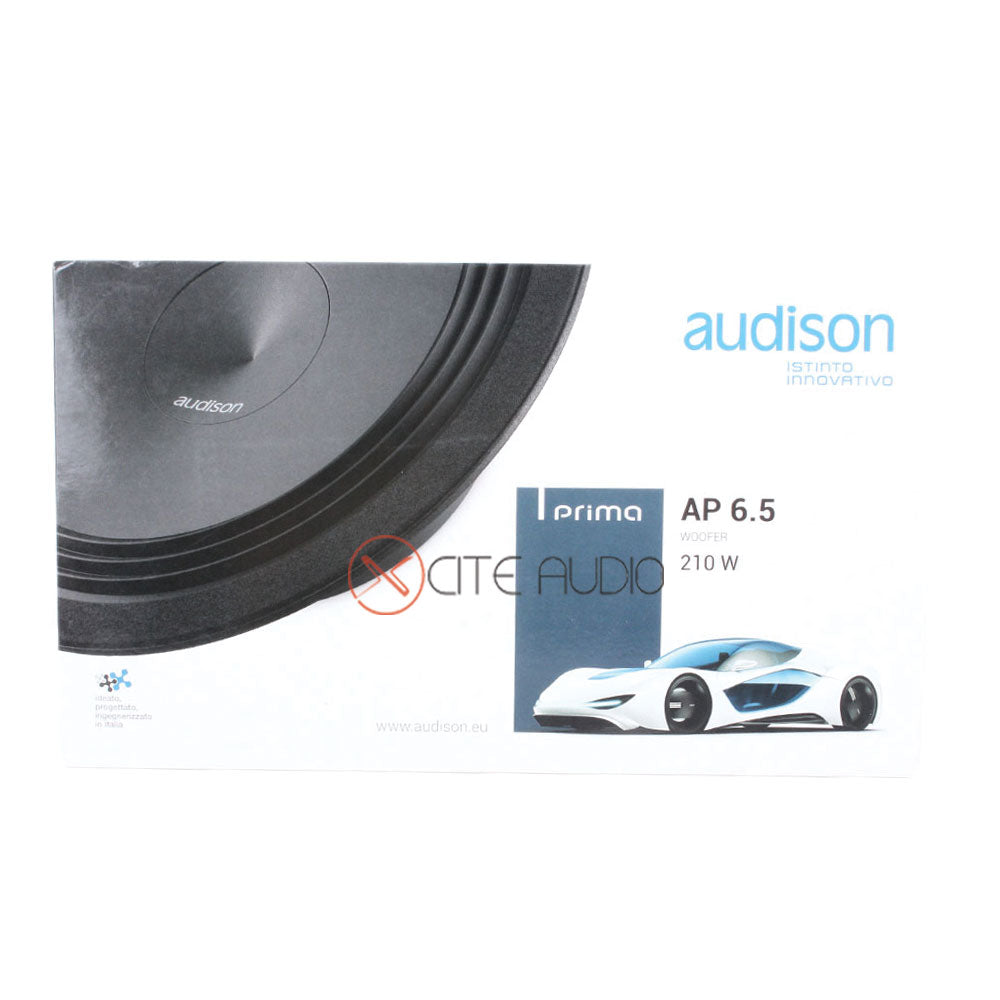 Audison AP 6.5 6.5" (165mm) Prima Series 2-Way 210Watts Peak Coaxial Car Speakers - Xcite Audio