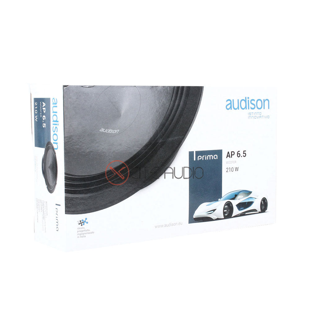 Audison AP 6.5 6.5" (165mm) Prima Series 2-Way 210Watts Peak Coaxial Car Speakers - Xcite Audio