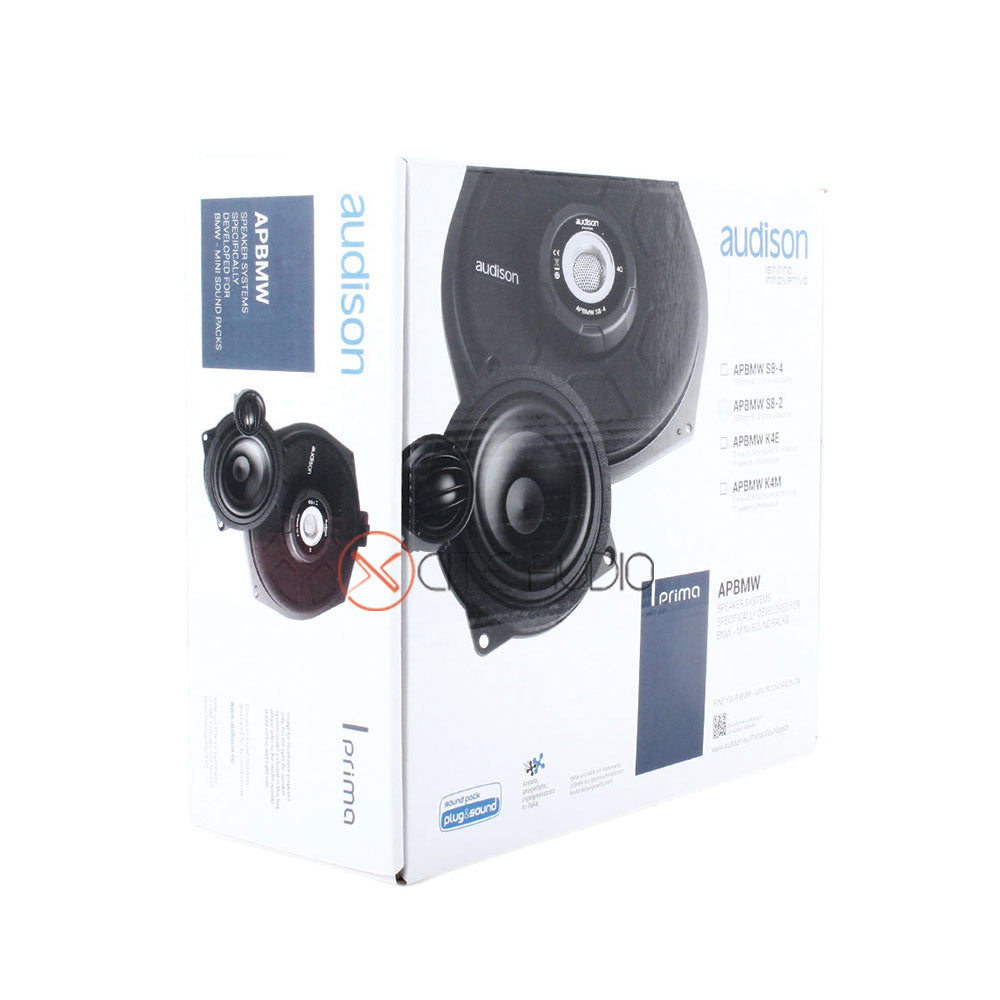 Audison APBMW S8-2 8" (200mm) 300Watts Peak 2-Ohms Plug & Play Sub Car Subwoofer - Xcite Audio