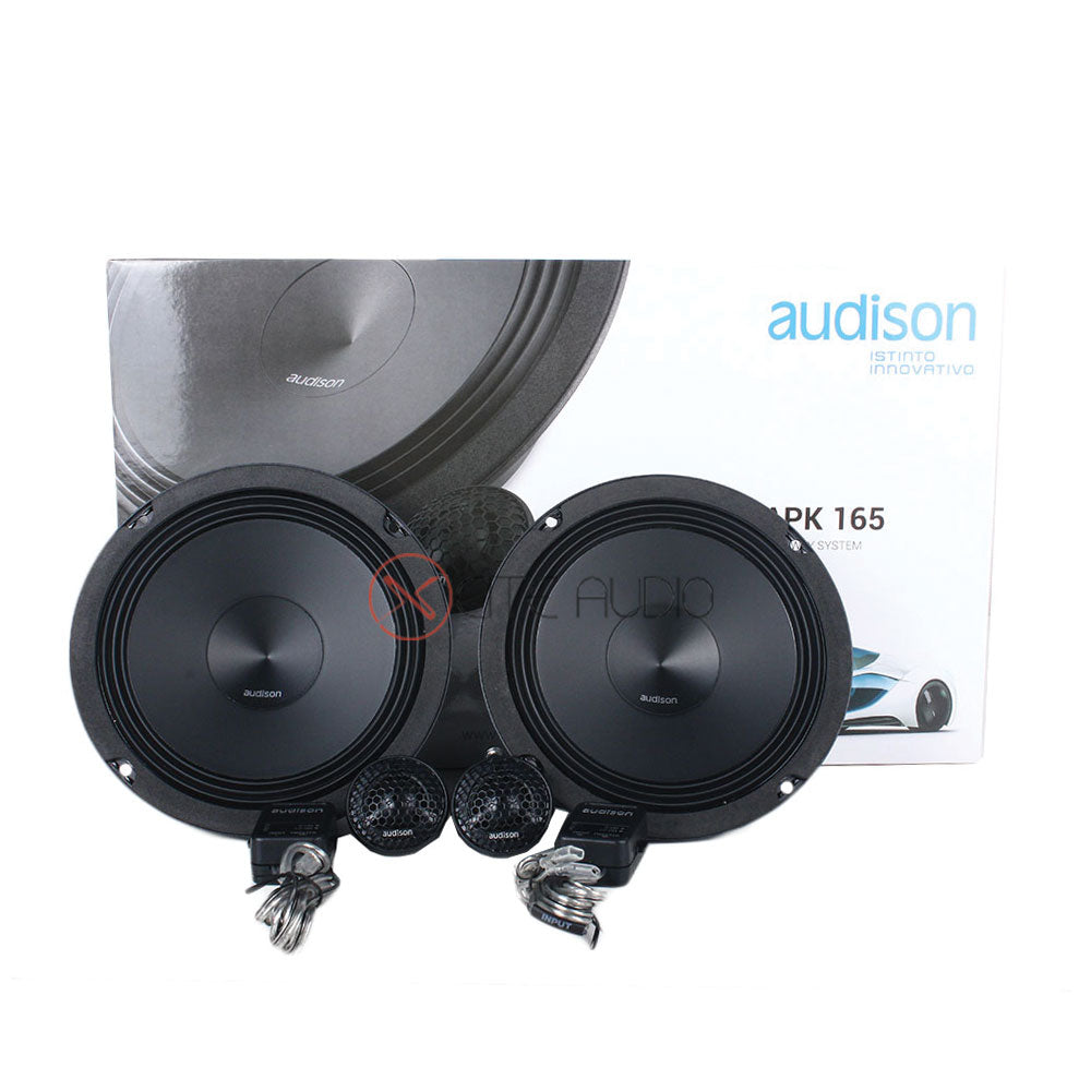 Audison Prima APK165 6.5" 2-Way 300W Peak Power 4 Ohms Component Car Speakers - Xcite Audio