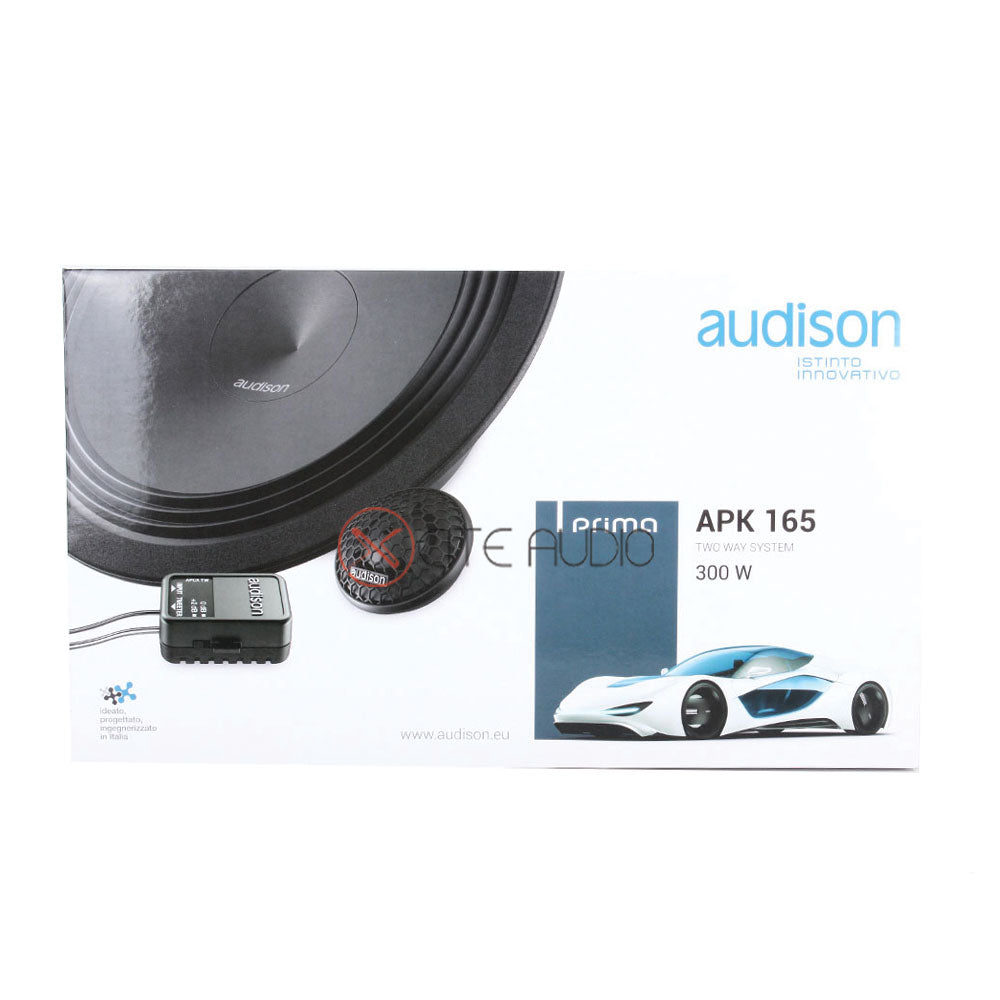 Audison Prima APK165 6.5" 2-Way 300W Peak Power 4 Ohms Component Car Speakers - Xcite Audio