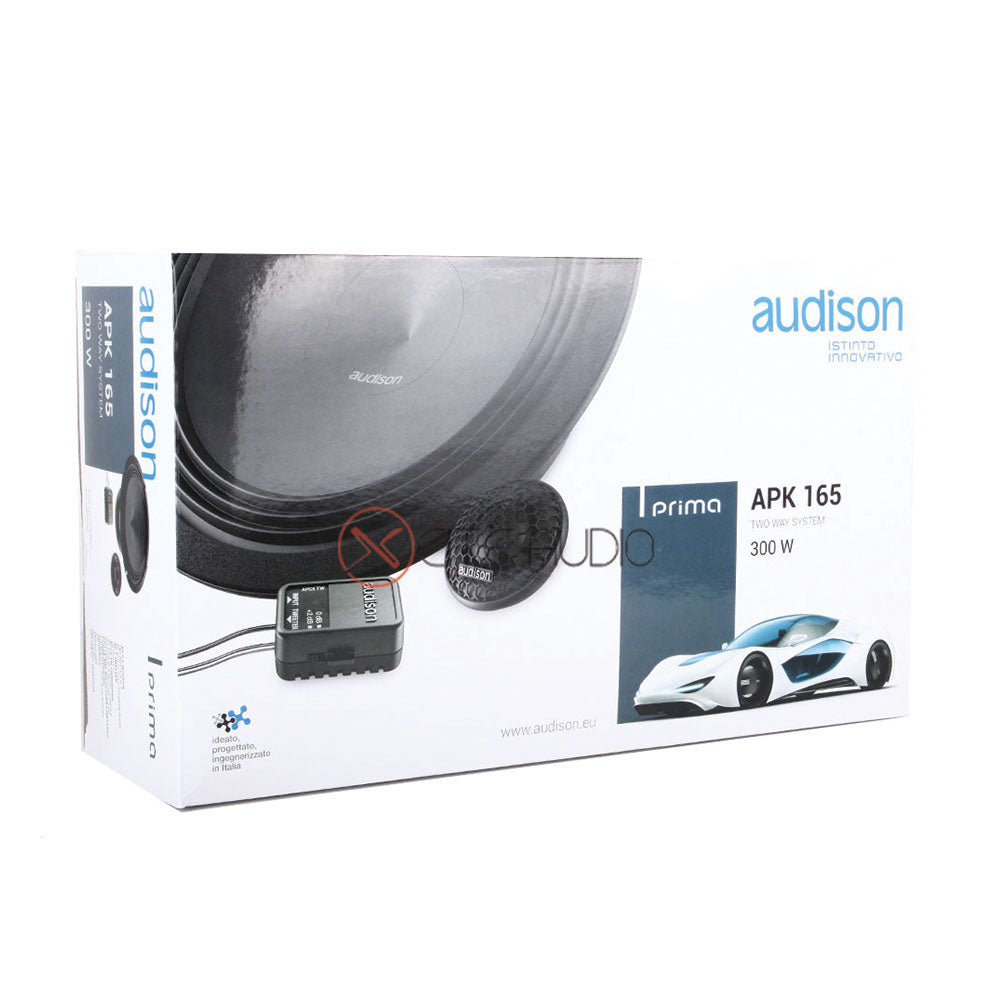 Audison Prima APK165 6.5" 2-Way 300W Peak Power 4 Ohms Component Car Speakers - Xcite Audio