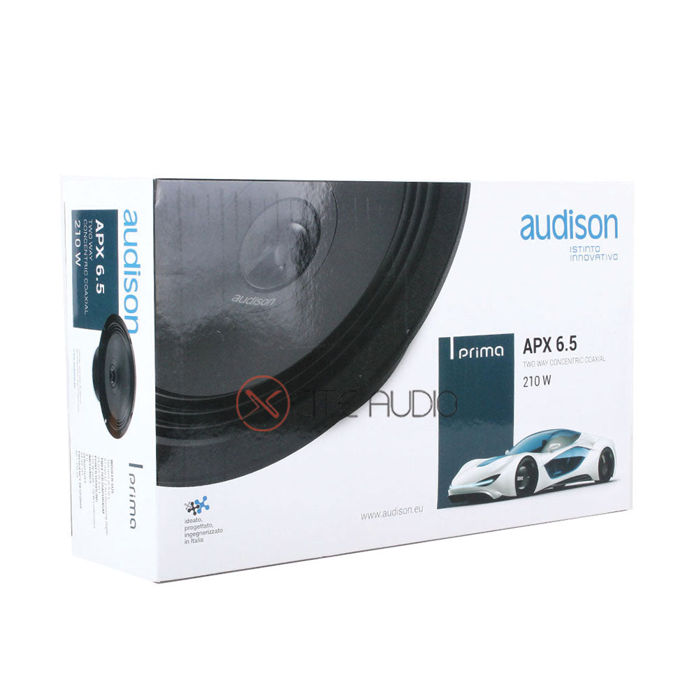 Audison APX 6.5 6.5" 2-Way 210Watts Peak Coaxial Car Speakers - Xcite Audio