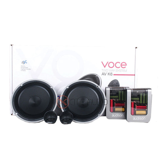 Audison Voce AV K6 6.5" 2-Way 250 Watts 4 Ohms Component Car Speakers - Xcite Audio