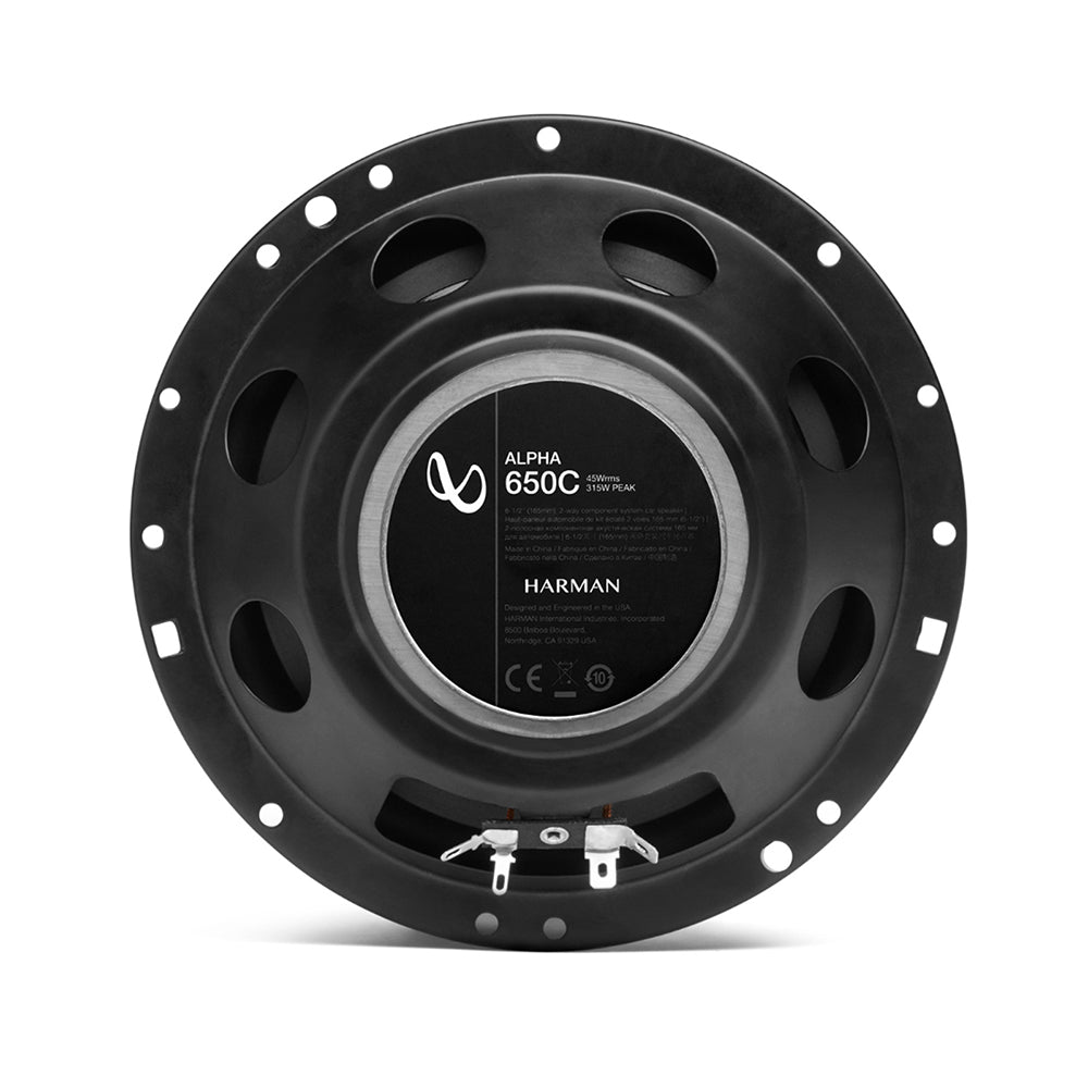 Infinity Alpha 650C 6.5" 315Watts 4 Ohms 2-Way Component Car Audio Speakers - Xcite Audio
