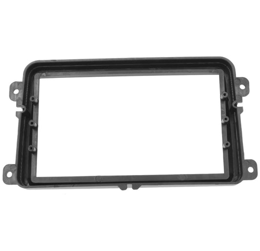 Double Din Car Radio DVD Fascia for 2009 Volkswagen Touran Passat Golf Tiguan T5 Dash Mount Panel Trim Kit Black