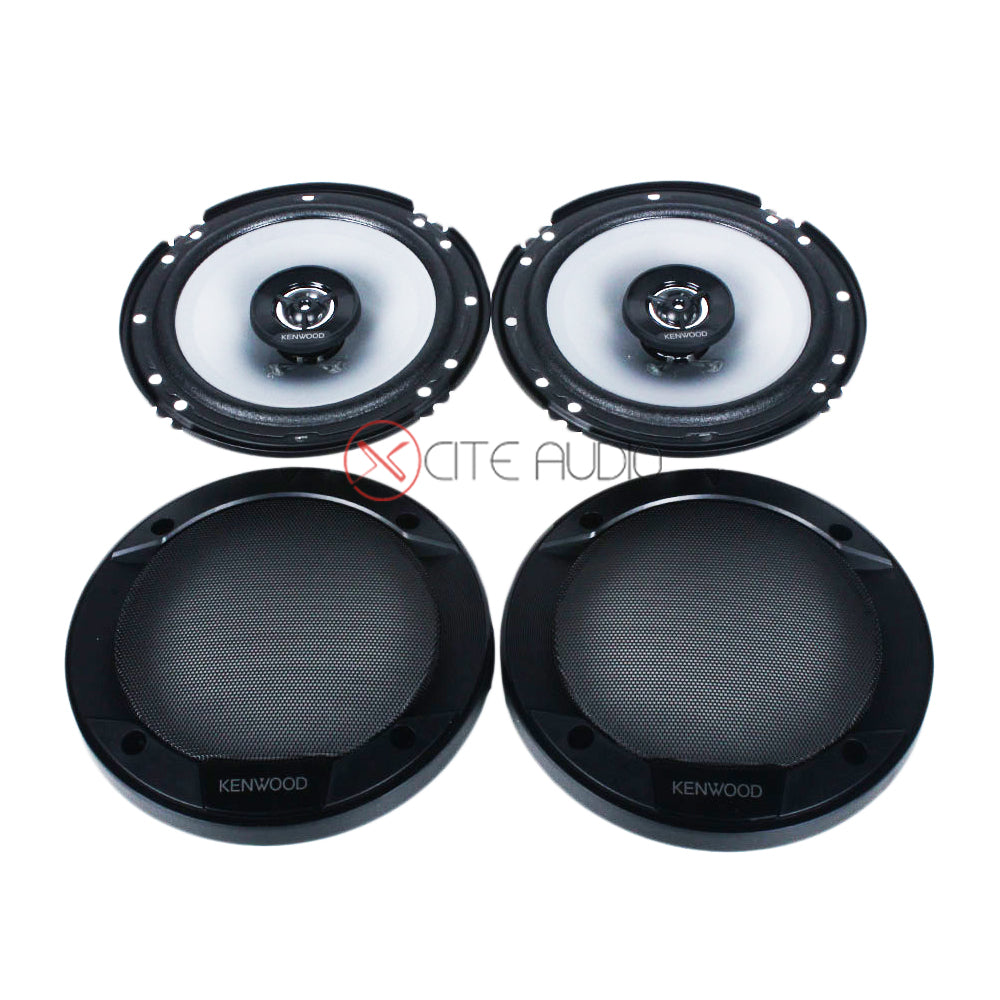 Kenwood KFC-S1666 6.5'' 2-Way 300W Peak Coaxial Car Audio Speakers - Xcite Audio