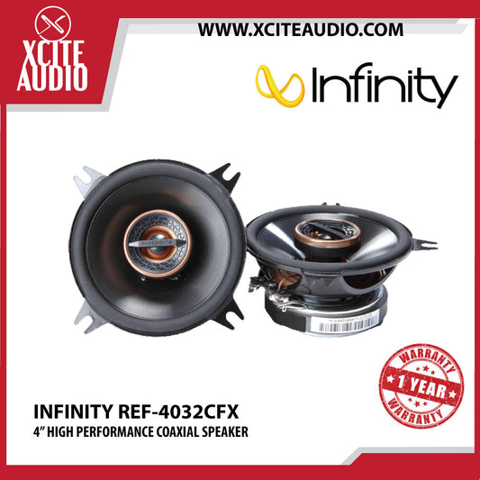 Infinity REF-4032CFX 105W 4" High Performance Coaxial Car Speakers - Xcite Audio