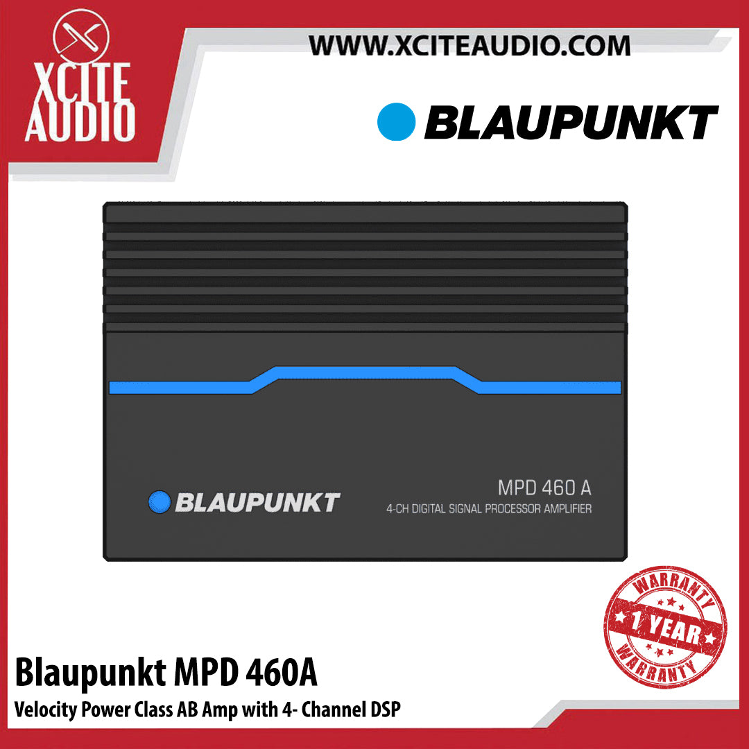 Blaupunkt MPD 460 A Velocity Power Class AB Amplifier with 4-Channel DSP