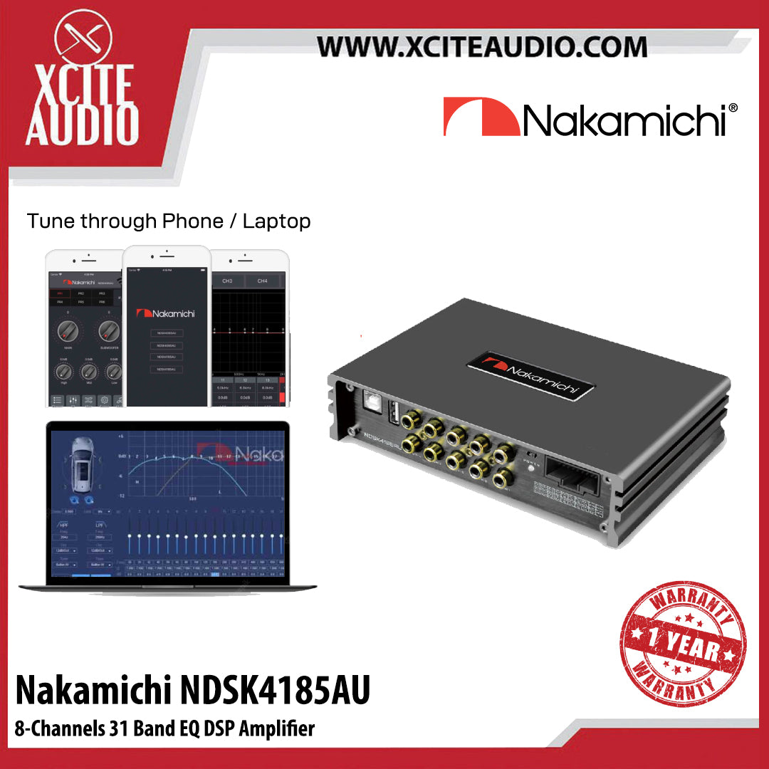 Nakamichi NDSK4085AU / NDSK4185AU 4-IN 8-OUT 31 EQ Amplified DSP