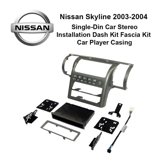 Nissan Skyline 2003-2004 NN2031B Single-Din Car Stereo Installation Dash Kit Fascia Kit Car Headunit Player Casing - Xcite Audio