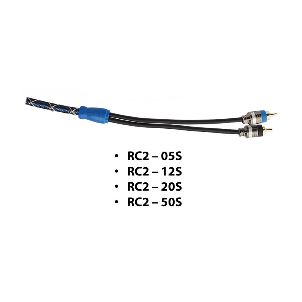 Blaupunkt RC2-05S 2-Channel RCA Cable For Car Radio & Car Amplifier (0.5m) - Xcite Audio