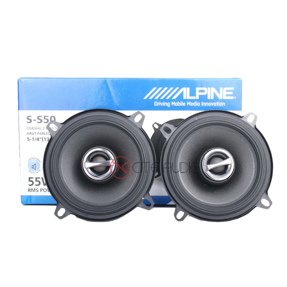 Alpine S-S50 5.25" 2-Way S-Series 170 Watts Coaxial Car Speakers - Xcite Audio