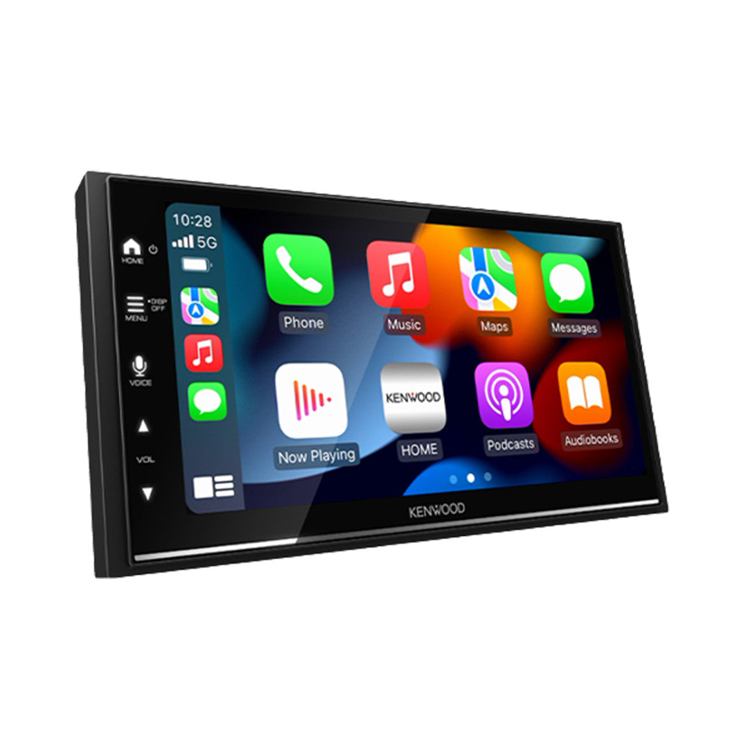 Kenwood DMX7022S 6.8" Capacitive Touch Digital Media Receiver with Apple CarPlay, Android Auto, USB Mirroring, Bluetooth
