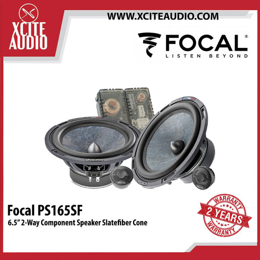 Focal PS165SF 6.5" 2-Way Component Speaker SlateFiber Cone