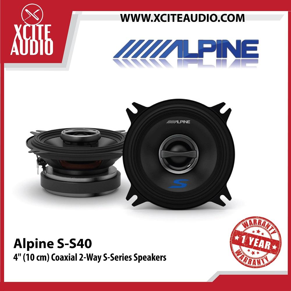 Alpine - S-S40 4 (10 cm) Haut-parleurs Coaxiaux 2 Voies Série S