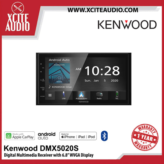 Kenwood DMX5020S Digital Multimedia Receiver with 6.8 inch WVGA Display
