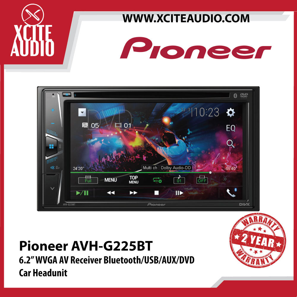 AUTORADIO PIONEER AVH-G225BT 6.2/BT/DVD
