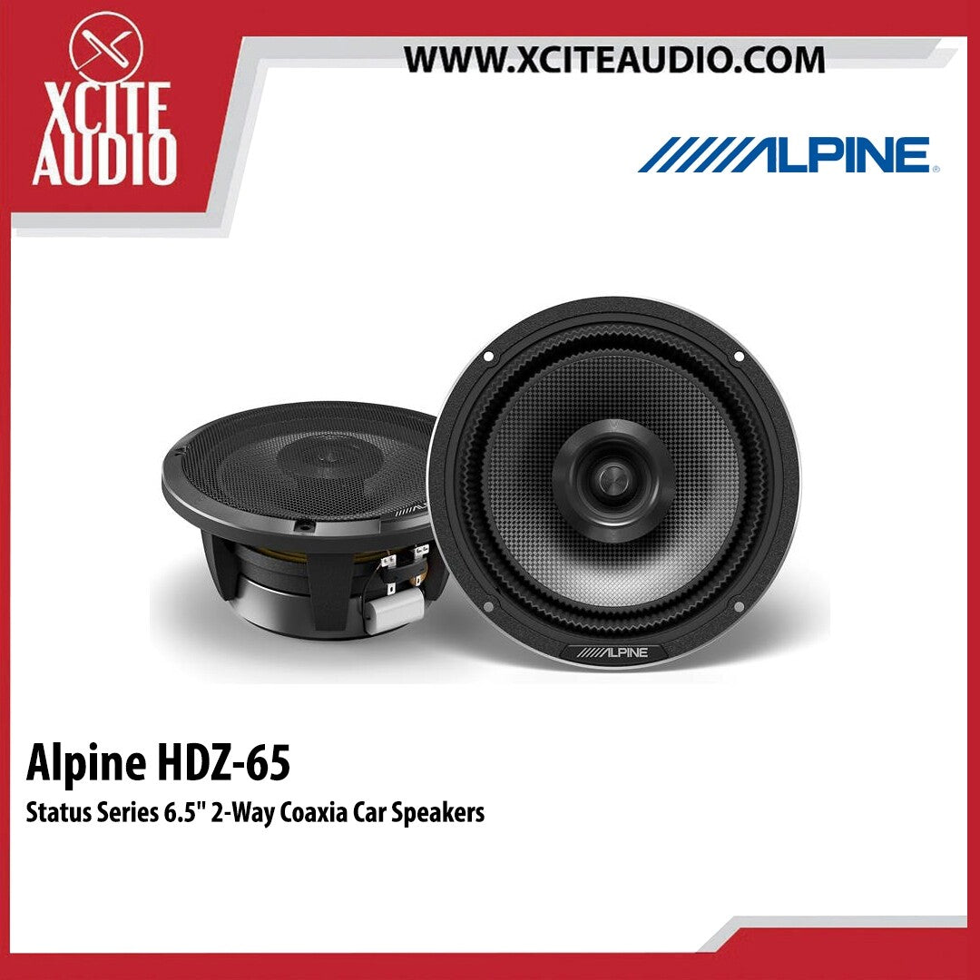 Alpine HDZ-65 Status Series 6.5" 2-Way Coaxial Car Speakers