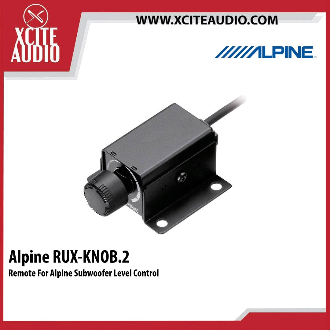 Alpine RUX-KNOB.2 Remote For Alpine Subwoofer Level Control