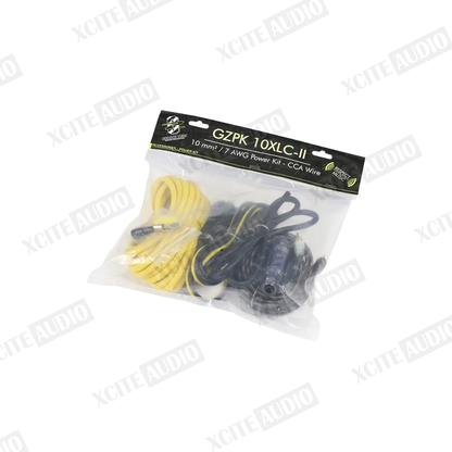 Ground Zero GZPK 10XLC-II - 10 mm² / 7AWG Car Speaker Amplifier Installation Wiring Kit