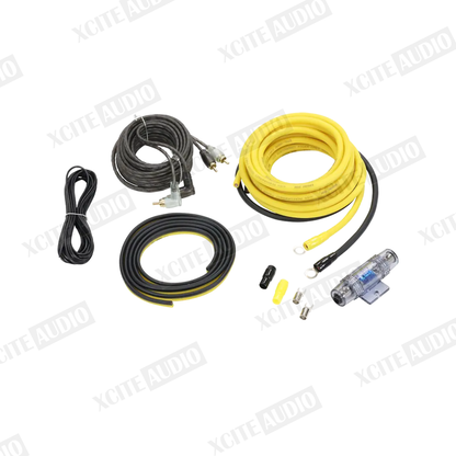 Ground Zero GZPK 10XLC-II - 10 mm² / 7AWG Car Speaker Amplifier Installation Wiring Kit