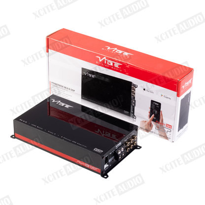 VIBE British Audio POWERBOX80.6-8DSP-V3 | 6-Channel 1200W Class D Amplifier with Integrated 8-Channel DSP