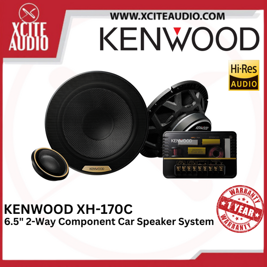 KENWOOD XH170C - Hi-Res Certified 6.5" 2-Way Component Car Speaker System