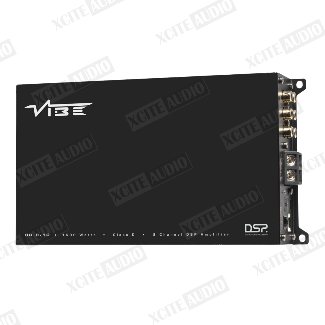 VIBE British Audio POWERBOX80.8-10DSP-V3 | 8-Channel 1600W Class D Amplifier with Integrated 10-Channel DSP