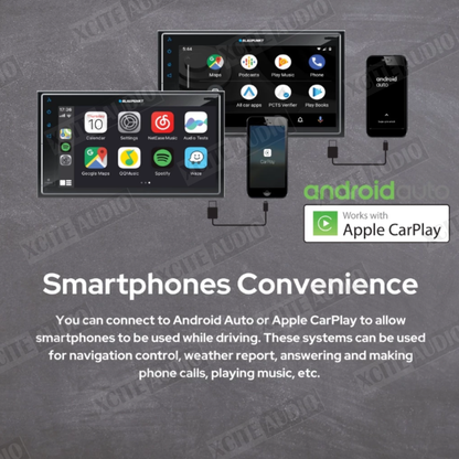 Blaupunkt Dakota BP800PLAY Car Radio | CarPlay™ & Android Auto™ | 6.8” Capacitive Display | FM/AM | Bluetooth | SWC