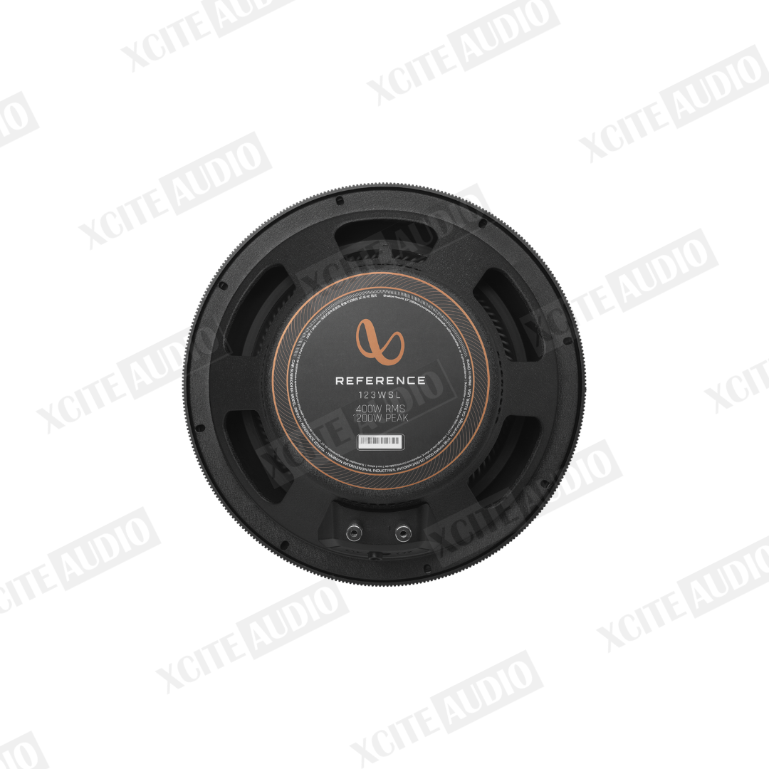 Infinity Reference Series 123WSL 12" Shallow Mount Subwoofer 1200W 2/4-Ohm Car Audio Bass