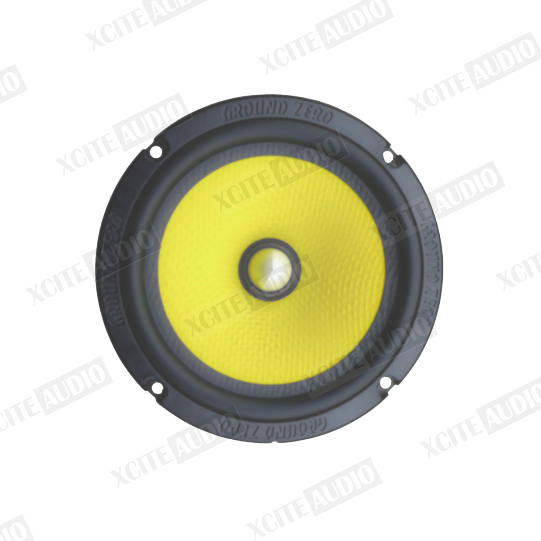 GROUND ZERO GZTK 165 | 6.5” Titanium Series High Power 3ohms Car Mid-Bass Speakers