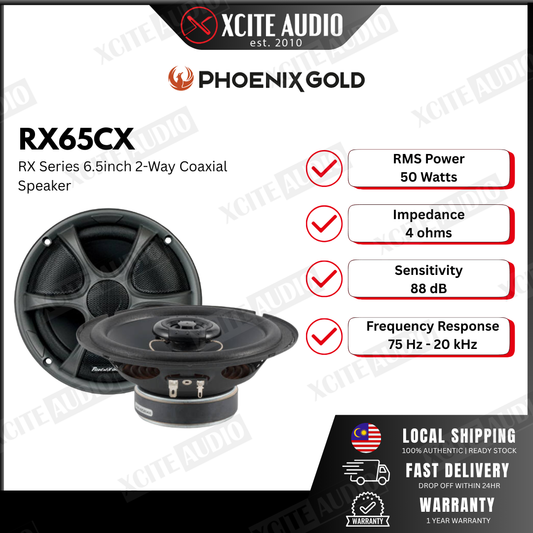 Phoenix Gold RX65CX - 6.5"inch 2-way Coaxial Car Speakers