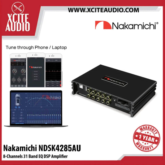 Nakamichi NDSK4285AU(new model) 4-IN 8-OUT 31 EQ Amplified DSP [Universal Cable Included]