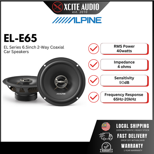 ALPINE EL-E65 - 6.5inch 2-way Coaxial Speakers