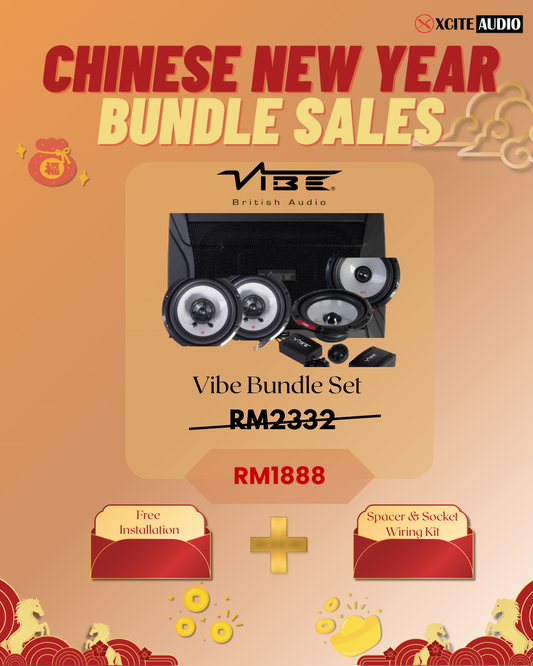 CNY VIBE Bundle Package (Free Installation Spacer & Socket Wiring Kit)