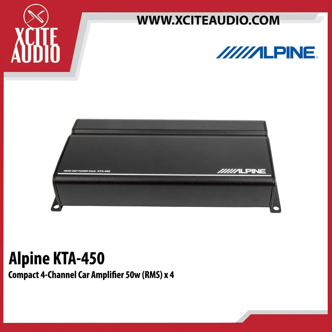 Alpine KTA-450 Compact 4-channel car amplifier