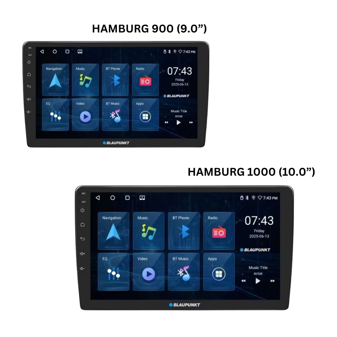 Blaupunkt MULTIMEDIA NAVIGATION HAMBURG 900/1000 9.0” / 10.1” IPS Screen | 4G+64G, 4-CORE | Supports Wi-Fi Connection