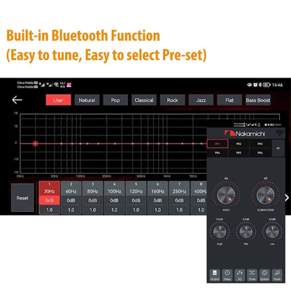 Nakamichi NDSK4285AU(new model) 4-IN 8-OUT 31 EQ Amplified DSP [Universal Cable Included]