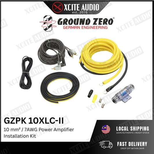 Ground Zero GZPK 10XLC-II - 10 mm² / 7AWG Car Speaker Amplifier Installation Wiring Kit