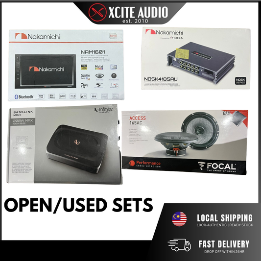 OPEN BOX (SCRATCH & DENT) SPEAKERS, DSP, SUBWOOFER, & CAR PLAYER