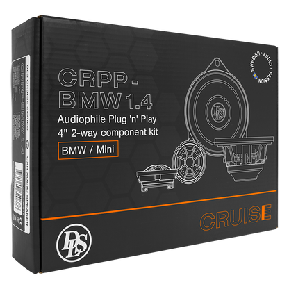 DLS Cruise CRPP-BMW 1.4 Audiophile Plug ‘n’ Play 4” 2-way Component kit for BMW / Mini