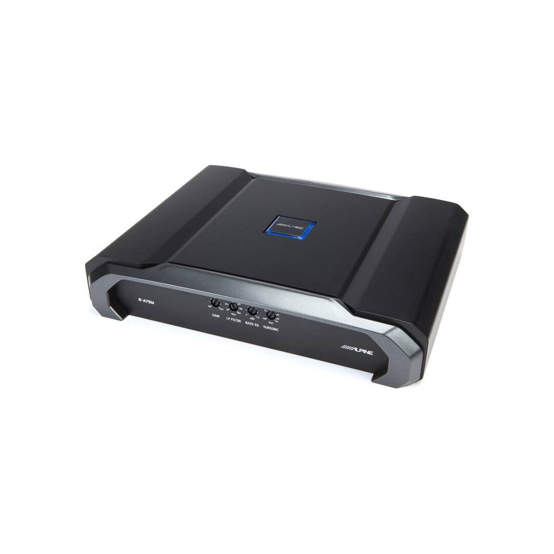 Alpine R-A75M R-Series mono subwoofer amplifier 750 watts RMS x 1 at 2 ohms