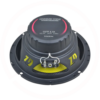 GROUND ZERO GZTF 6.5X - Titanium Series 6.5inch 2-way Car Coaxial Speakers