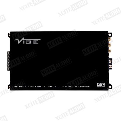 VIBE British Audio POWERBOX80.6-8DSP-V3 | 6-Channel 1200W Class D Amplifier with Integrated 8-Channel DSP