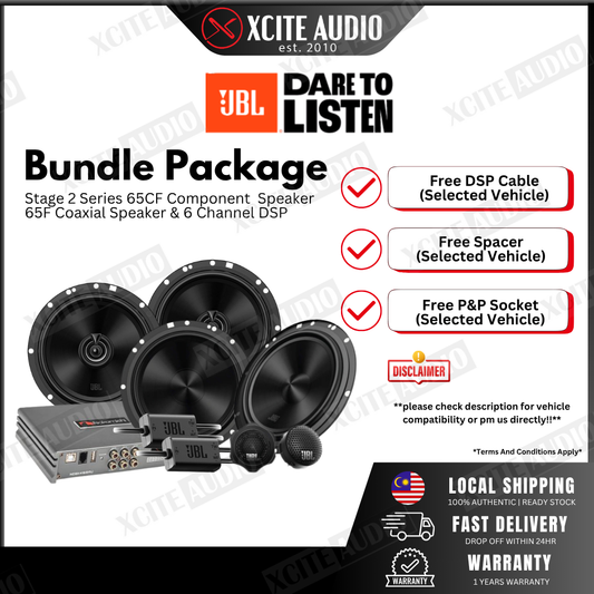 JBL Stage 2 Bundle - Clear Voice Upgrade (Free Installation Kits)