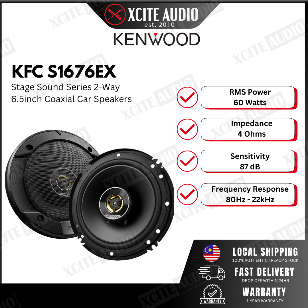 KFC-S1676EX 16cm 6.5" 2-Way Stage Sound Car Coaxial Speaker