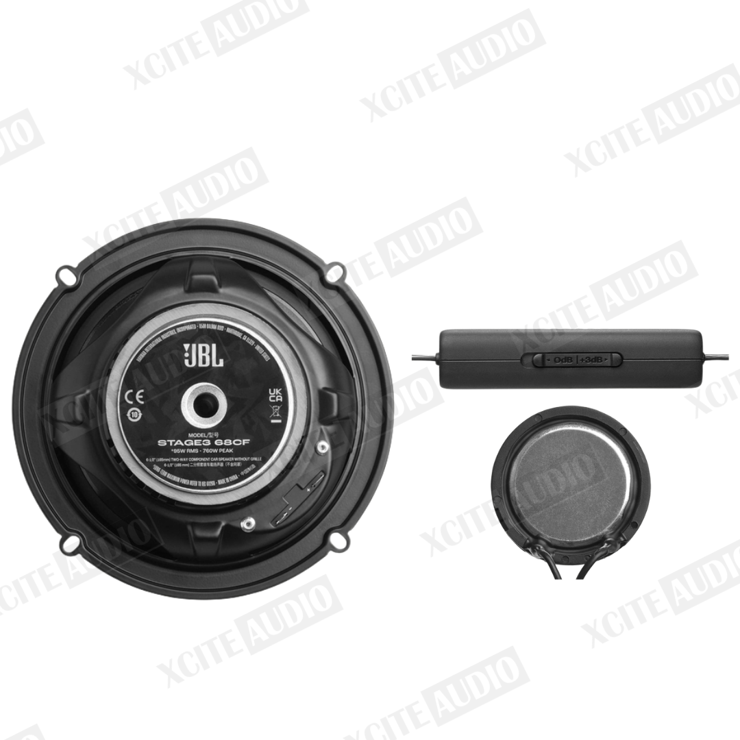 JBL Stage3 68CF 6.5" 2-Way Component Car Speaker | 100% Original JBL | Peak Power 760W