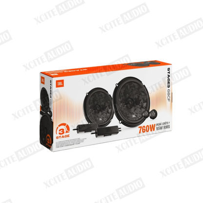 JBL Stage3 68CF 6.5" 2-Way Component Car Speaker | 100% Original JBL | Peak Power 760W